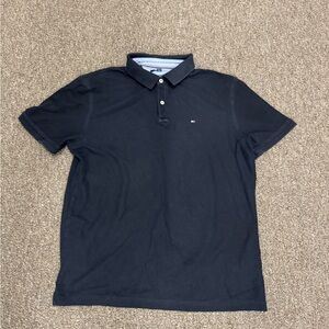Men's Black Polo Shirt size XL men’s Tommy Hilfiger